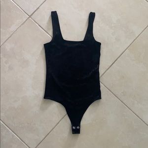 Good American Velour Bodysuit